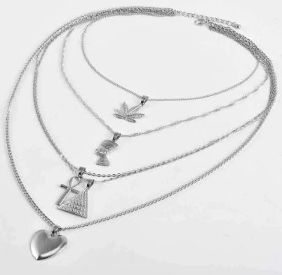 "Pyramid Love" - Multilayered Necklace