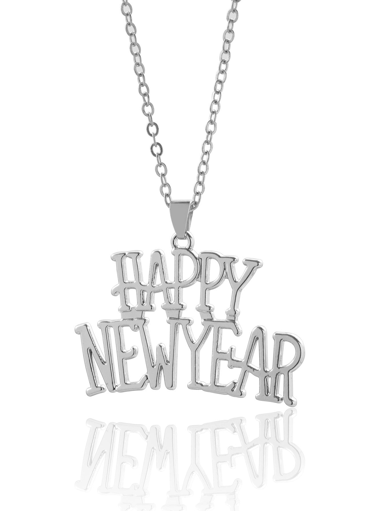 English Letter Happy New Year's Necklace