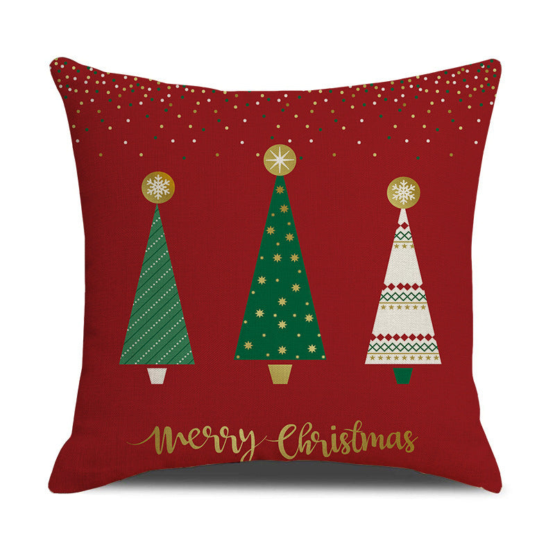 Christmas Day Linen Pillowcase