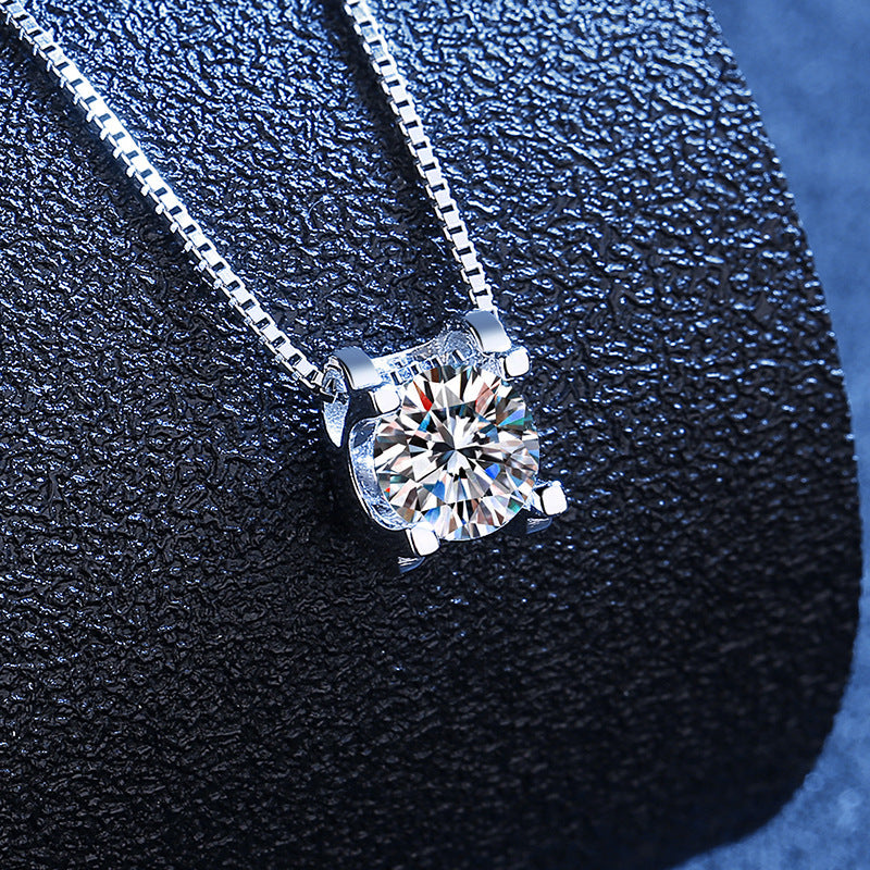 "Diamond Girl" - Zircon Diamond Bullhead Necklace