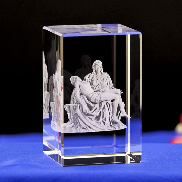 "The Gift of God" - 3D Engraved Jesus Crystal