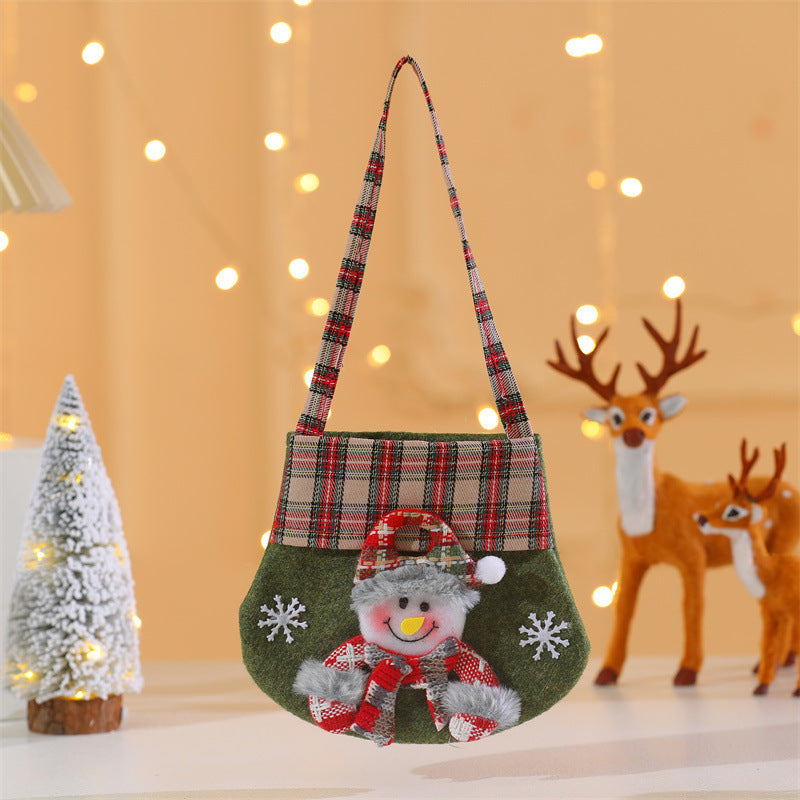 3D Cartoon Christmas Candy Gift Bag - Stocking Stuffer