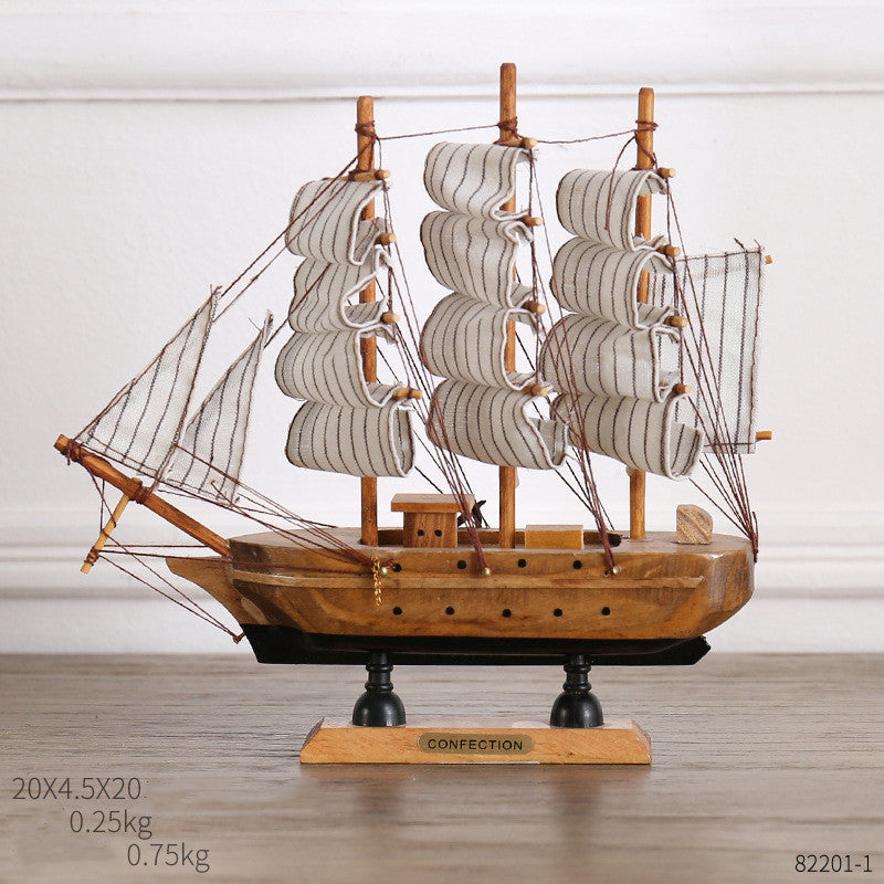 Crafted Ship Figurines for Home Decor