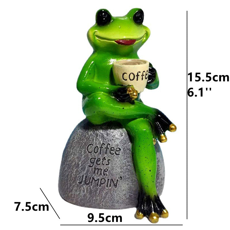 "Coffee Gets Me Jumpin'" - Sculptures for Garden