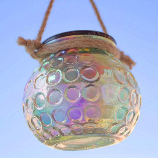 Iridescent Hanging Solar Lantern for Garden - Waterproof