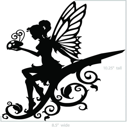 "She is a Fairy" -  Metal Garden Decor