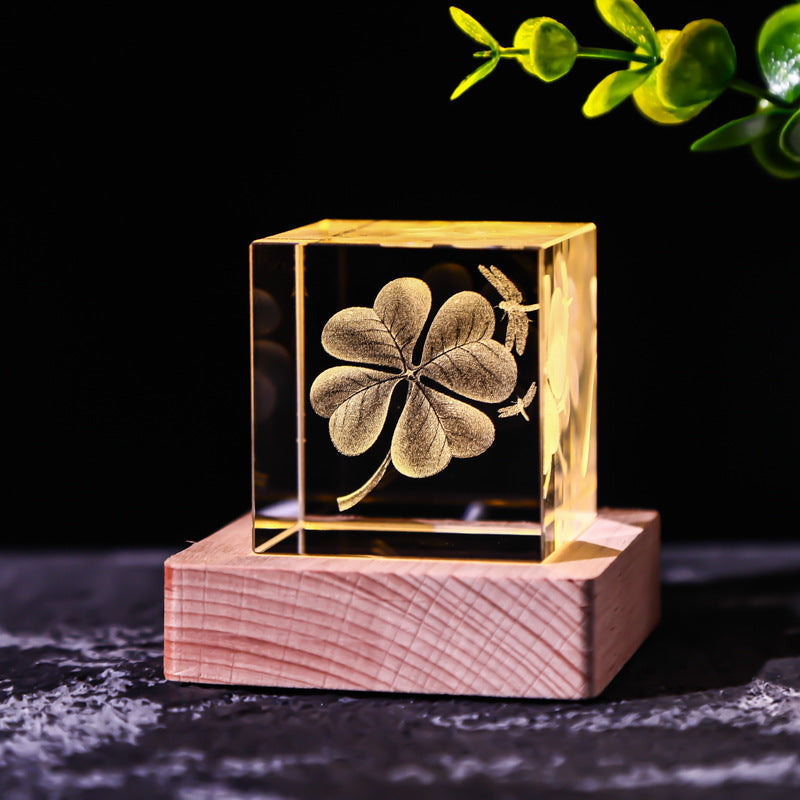 Crystal Cube Decoration Gift