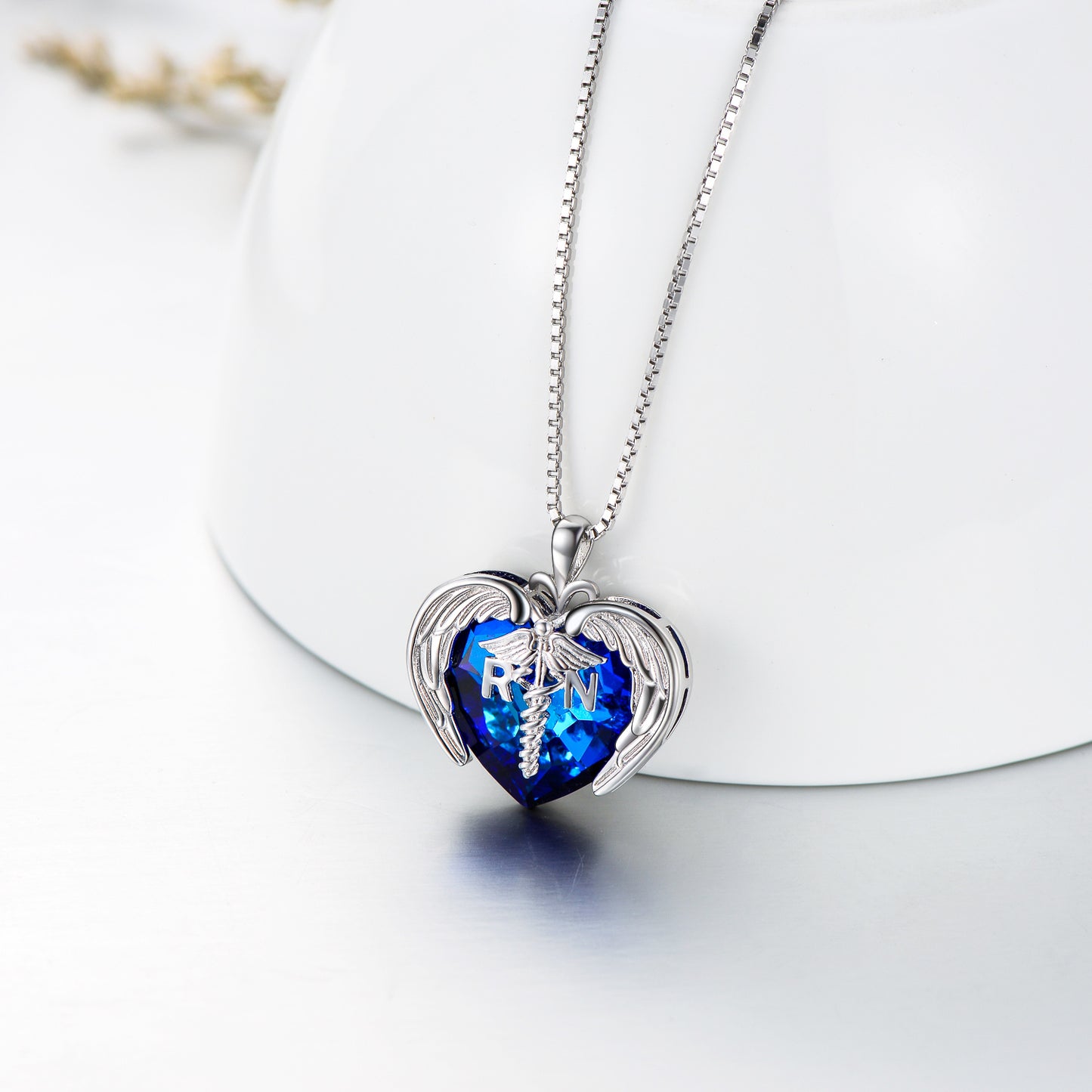 "I Love my Registered Nurse" - Sterling Silver Heart Necklace