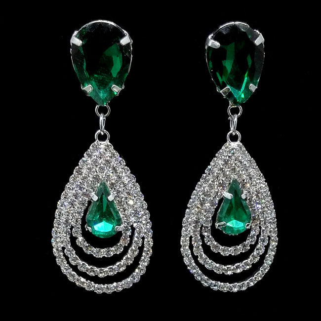 Evening Crystal Drop Earrings