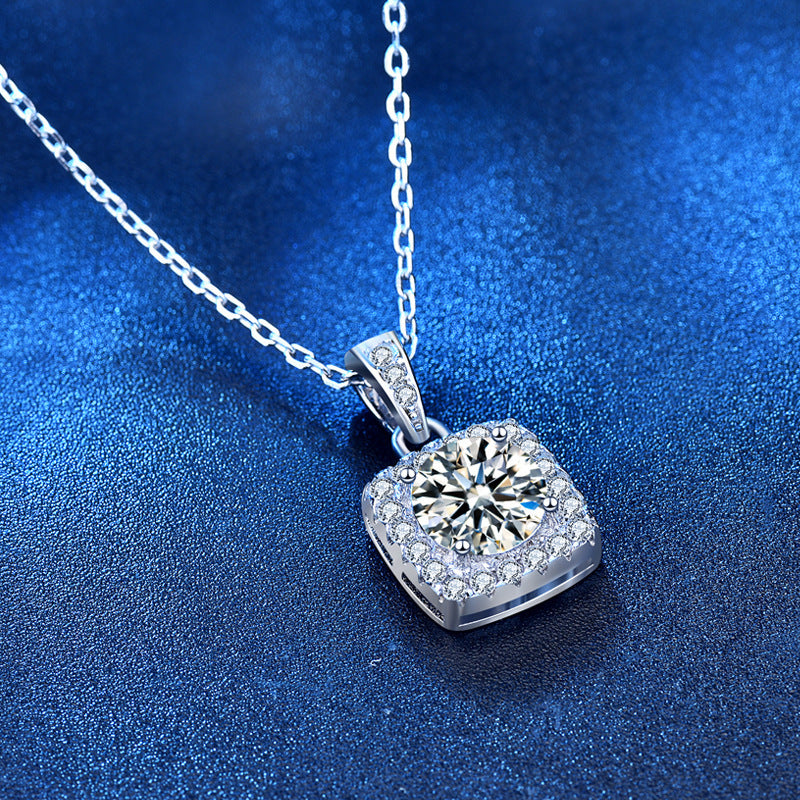 Sterling Silver Moissanite Necklace