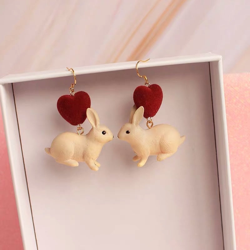 "Bunny Hop" - Resin Bunny Earrings
