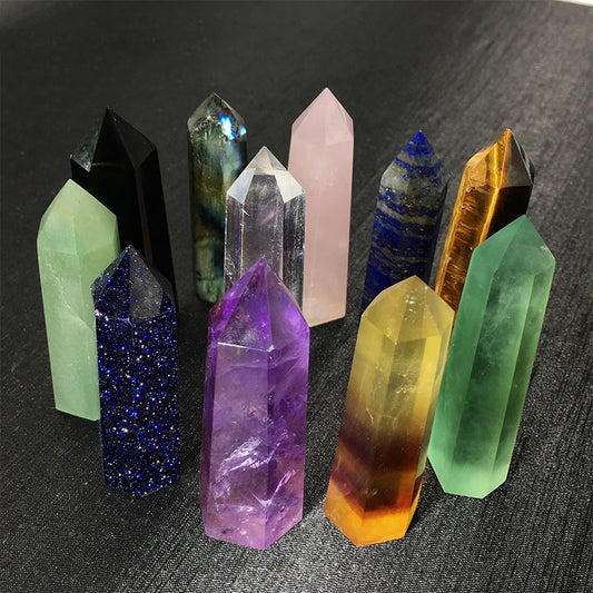 Hexagonal Natural Crystal Energy Column