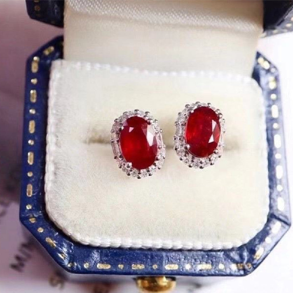 "Loved by Ruby" - Ruby Stud Earrings