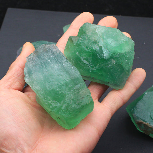 Natural Green Brazilian Fluorite Mineral Crystal