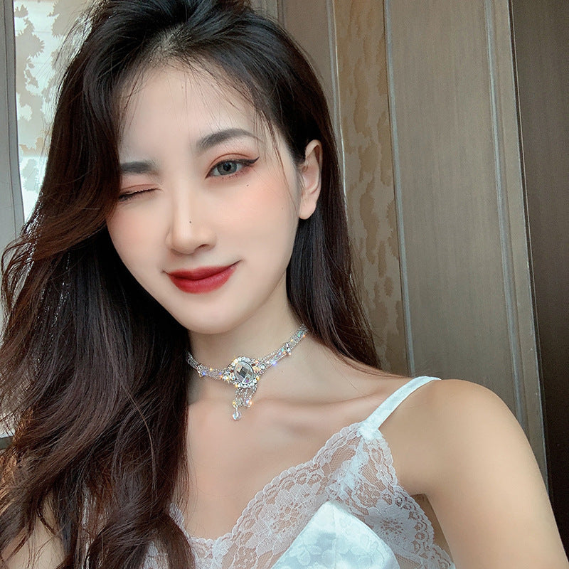 "Queen Bead" -  Crystal Choker