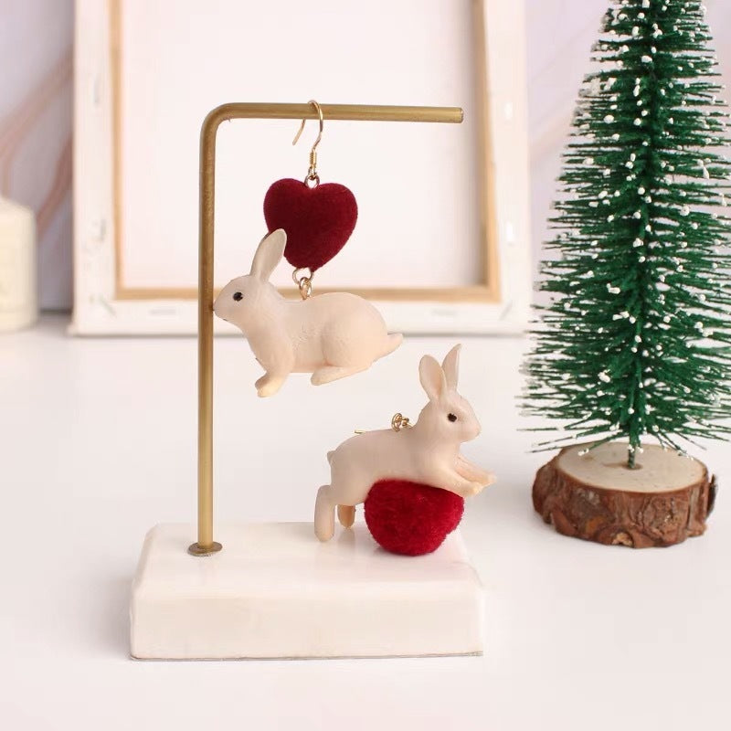 "Bunny Hop" - Resin Bunny Earrings