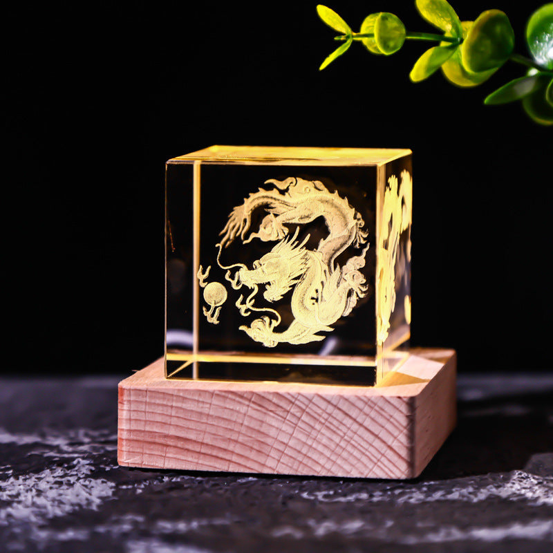 Crystal Cube Decoration Gift