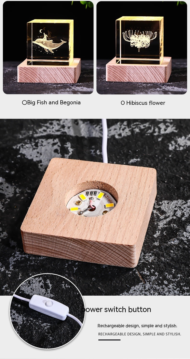 Crystal Cube Decoration Gift