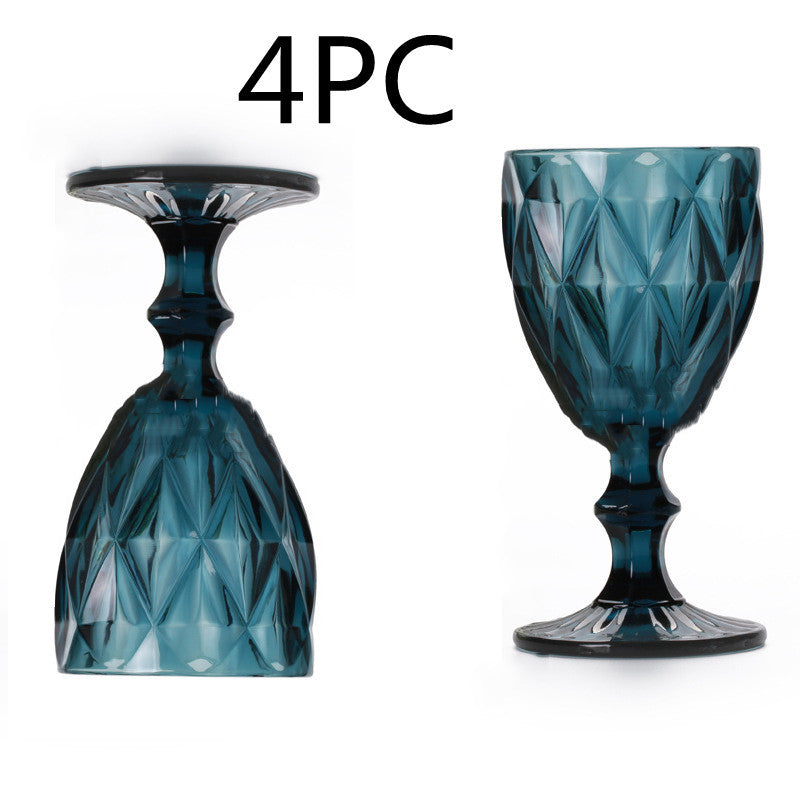 "Vintage Toast " - Vintage Embossed Petal Glass