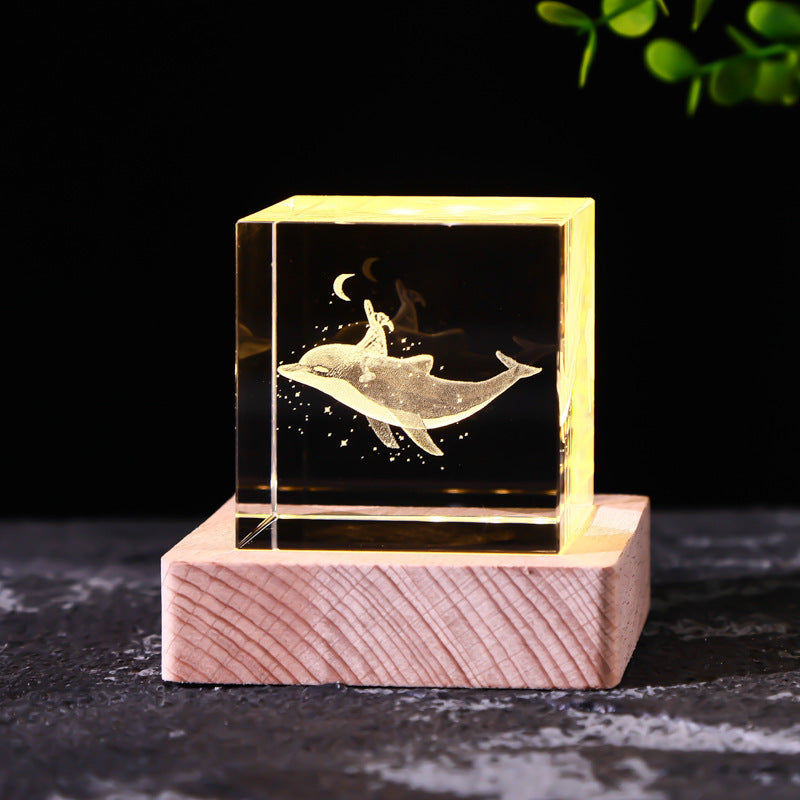Crystal Cube Decoration Gift