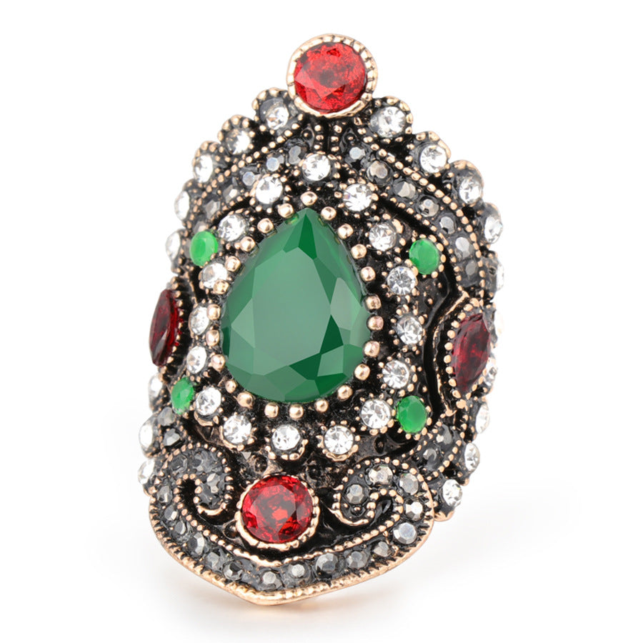 Crystal Blue Diamond Vintage Ring