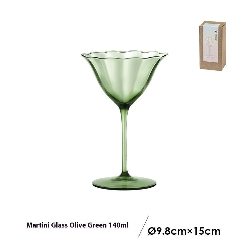 "Mean Green" - Vintage Wine Glass Goblet