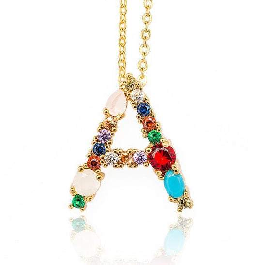 Bedazzled Letter Necklace