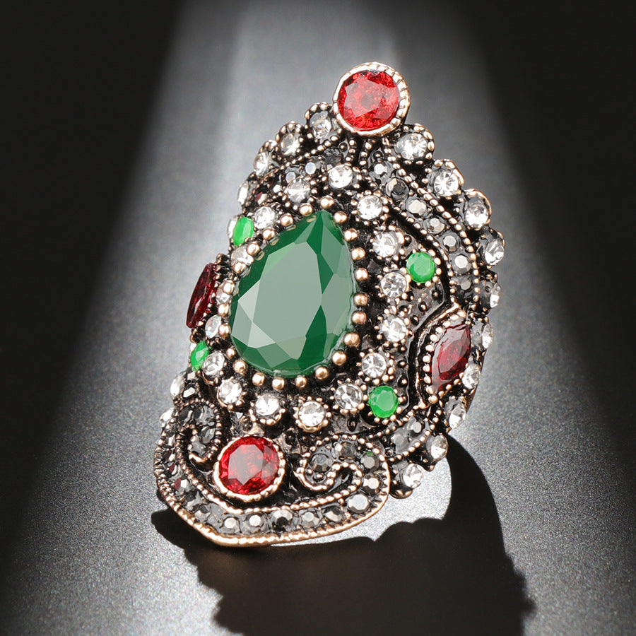 Crystal Blue Diamond Vintage Ring