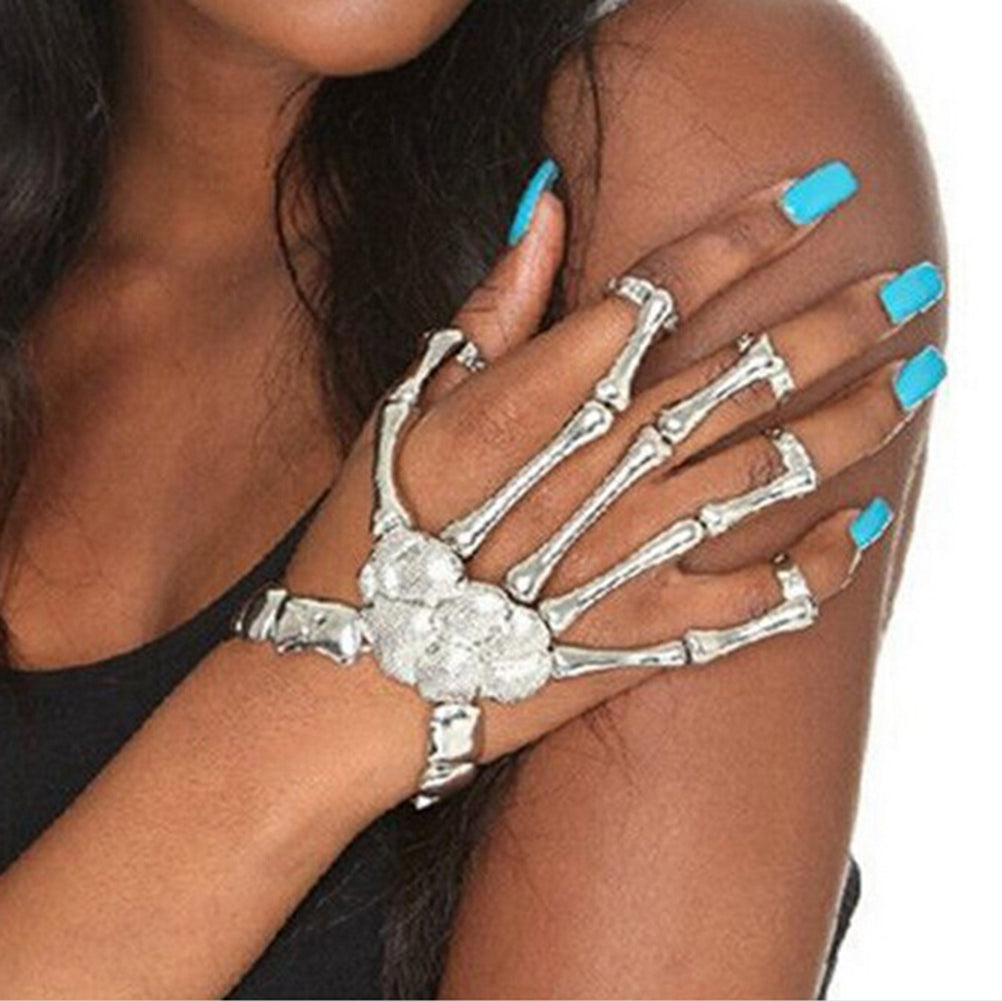 Alloy Skeleton Hand Bracelet