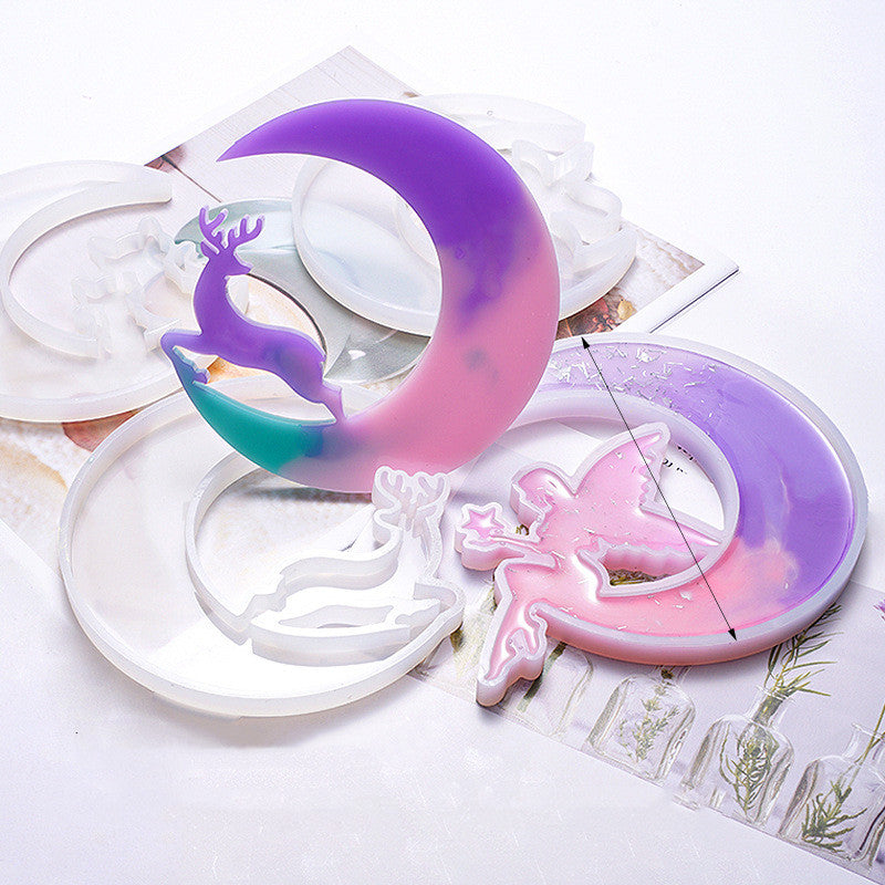 DIY Crystal Epoxy Moon Mold