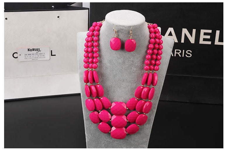 Cultural Beaded Jewelry Set