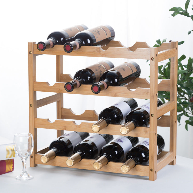 Bamboo Wine Bottle Rack