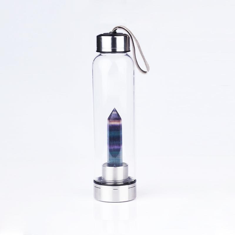 "Natural Crystal Pillar Energy" - Glass Tumbler