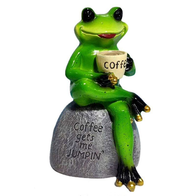 "Coffee Gets Me Jumpin'" - Sculptures for Garden