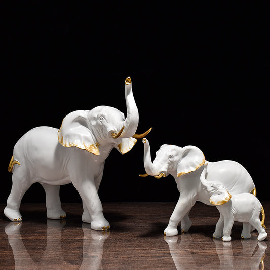 Crafted Elephant Sculptures