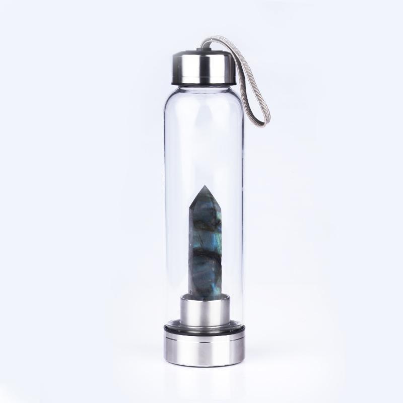 "Natural Crystal Pillar Energy" - Glass Tumbler