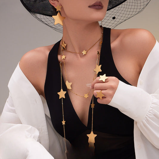 "All of the Stars"  - Stainless Steel Clavicle Chain Necklace