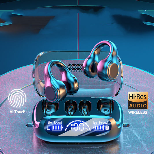 Wireless Clip-on Digital Display Noise-reduction Bluetooth Headset