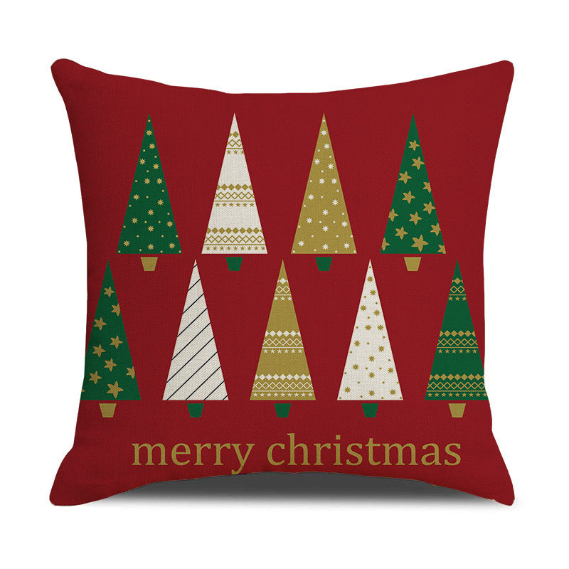 Christmas Day Linen Pillowcase