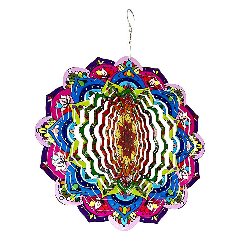Handmade Multicolored Mandala Suncatcher for Garden