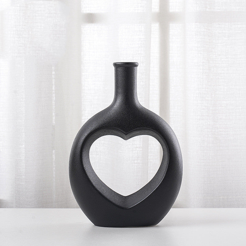 "My Heart Lives" - Ceramic Vase