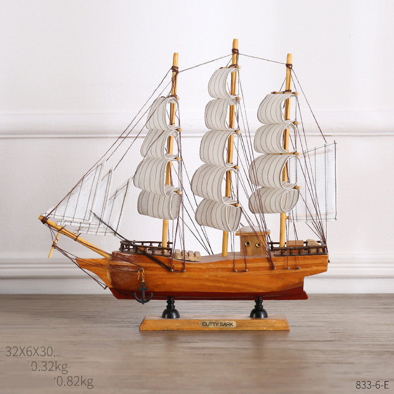 Crafted Ship Figurines for Home Decor