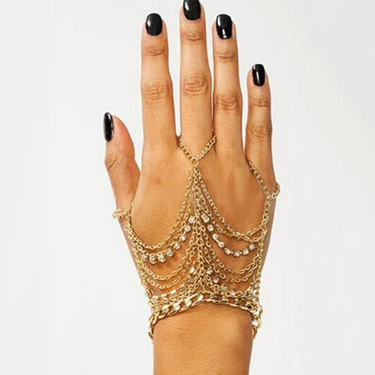 Antique Bohemian Folk Dance Finger Chain