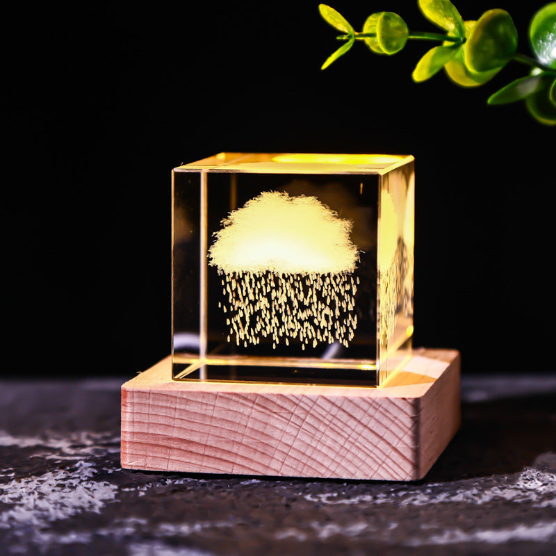 Crystal Cube Decoration Gift