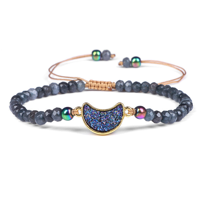 Natural Stone Woven Beaded Bracelet
