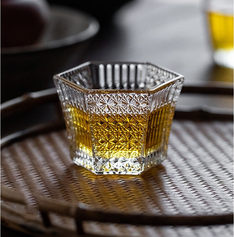 "Forget My Ex" - Hexagonal Crystal Shot Glass