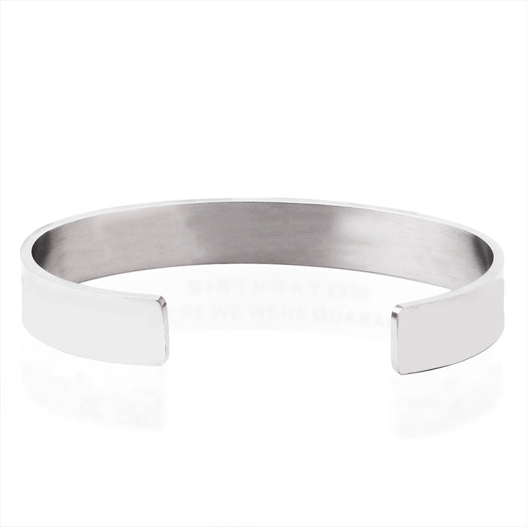 "Like a Sister" - 10mm Stainless Steel Bracelet