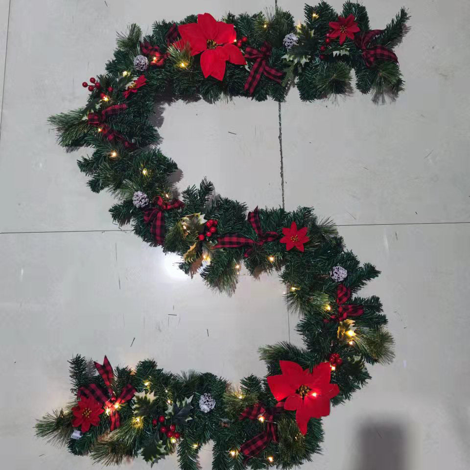 Flashing Light Christmas Wreath for Door