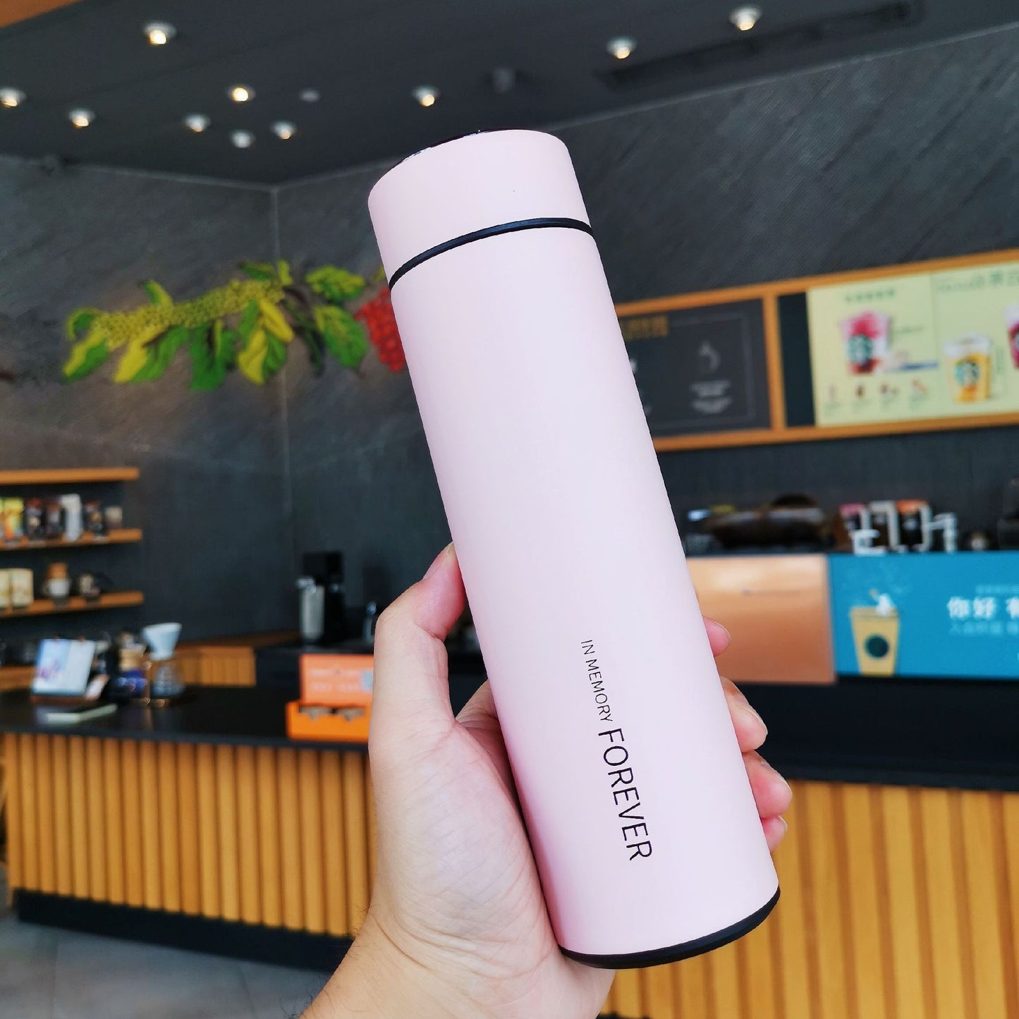 "Smarter than My Tumbler" Smart Temperature Measurement Stainless Steel Cup