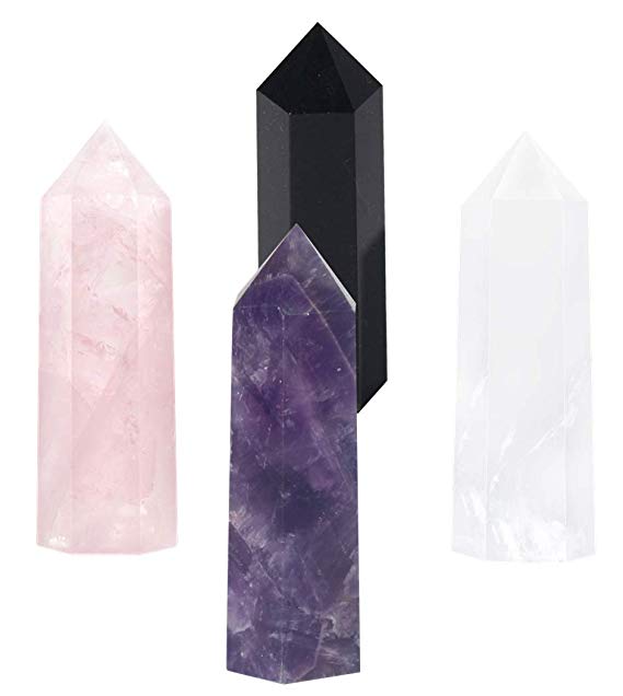 Hexagonal Natural Crystal Energy Column